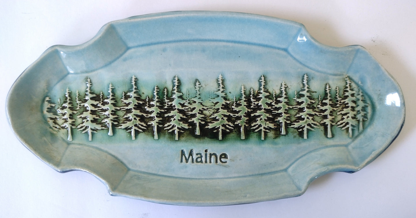 Maine Pine Tree Tray